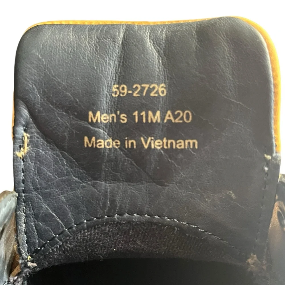 Johnston &‎ Murphy Men 11M Milson Longwing Full-Grain Leather Rubber Sole Shoe